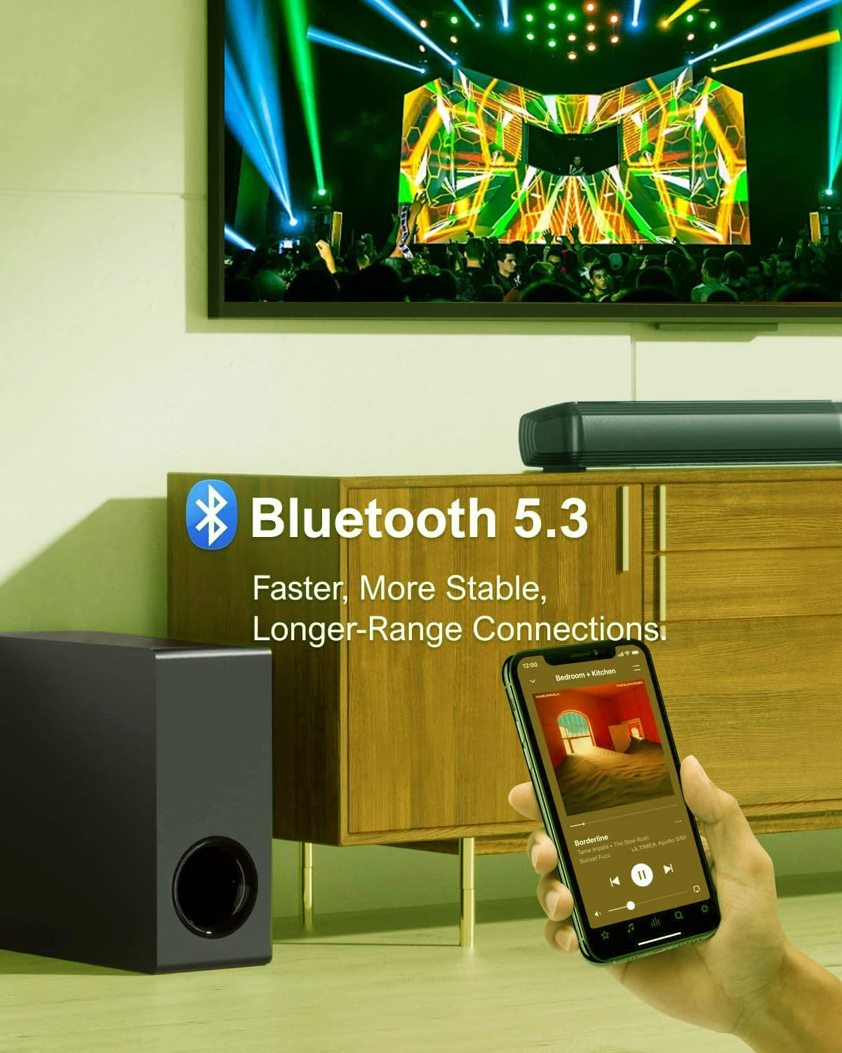 Detachable Home Theater Soundbar Subwoofer